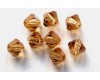 Swarovski Crystal Topaz 4mm Bicones - 15 pcs